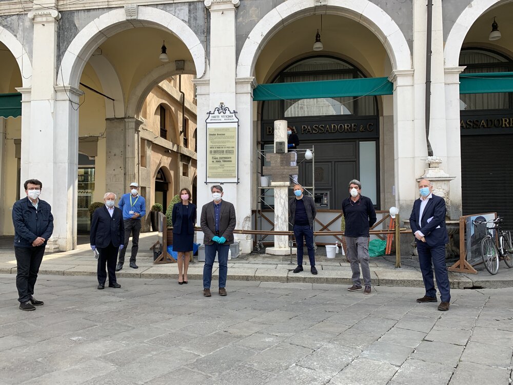Risanamento della stele commemorativa di Piazza Loggia