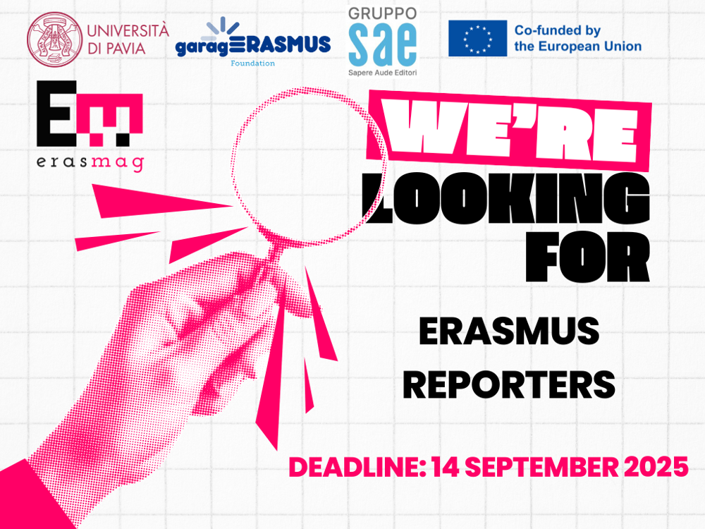 ErasMag: aperta la nuova Call per studenti Erasmus+ Reporter ErasMag: aperta la nuova Call per studenti Erasmus+ Reporter