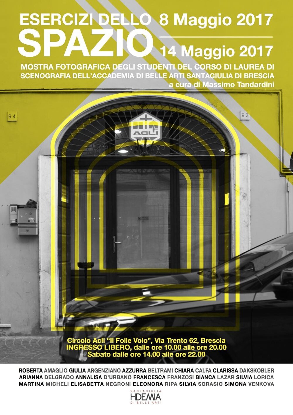 'Esercizio Nello Spazio', mostra corso di Scenografia 'Esercizio Nello Spazio', mostra corso di Scenografia