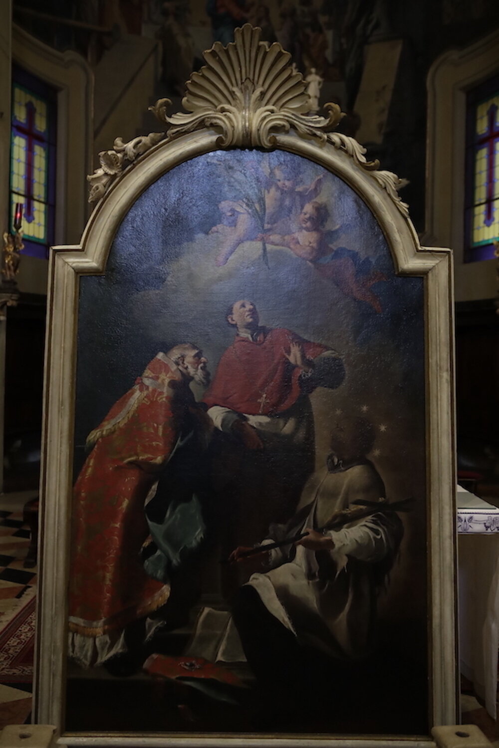 Restituzione parrocchia Rezzato preziosa tela restaurata