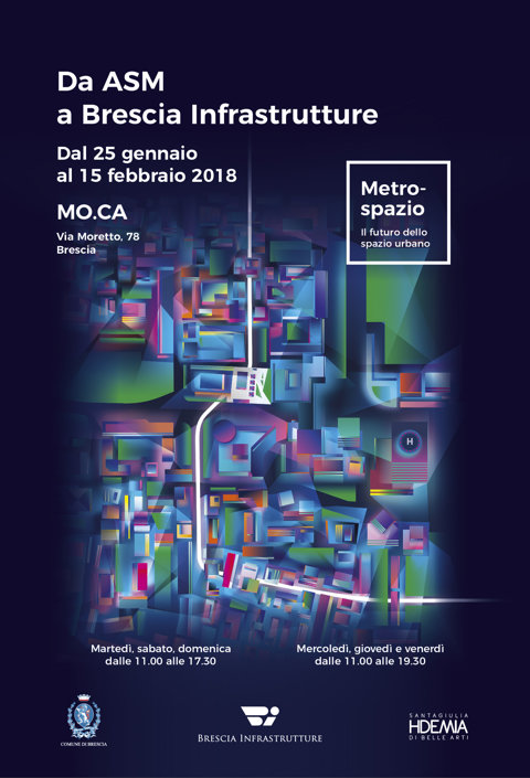 Mostra: 'Da ASM a Brescia Infrastrutture: metro-spazio' Mostra: 'Da ASM a Brescia Infrastrutture: metro-spazio'