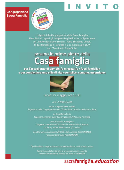 Posa della prime pietre della Casa Famiglia Posa della prime pietre della Casa Famiglia
